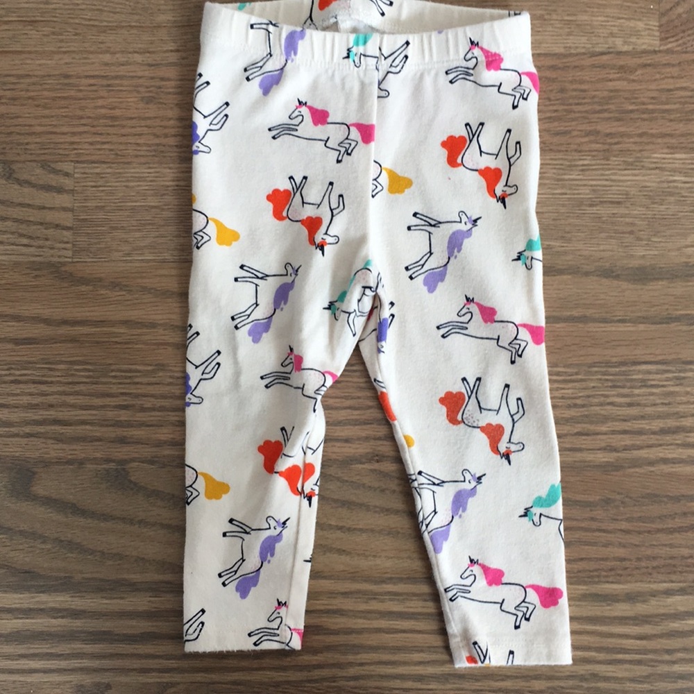 Unicorn Cat & Jack full length pant. Size 12 month